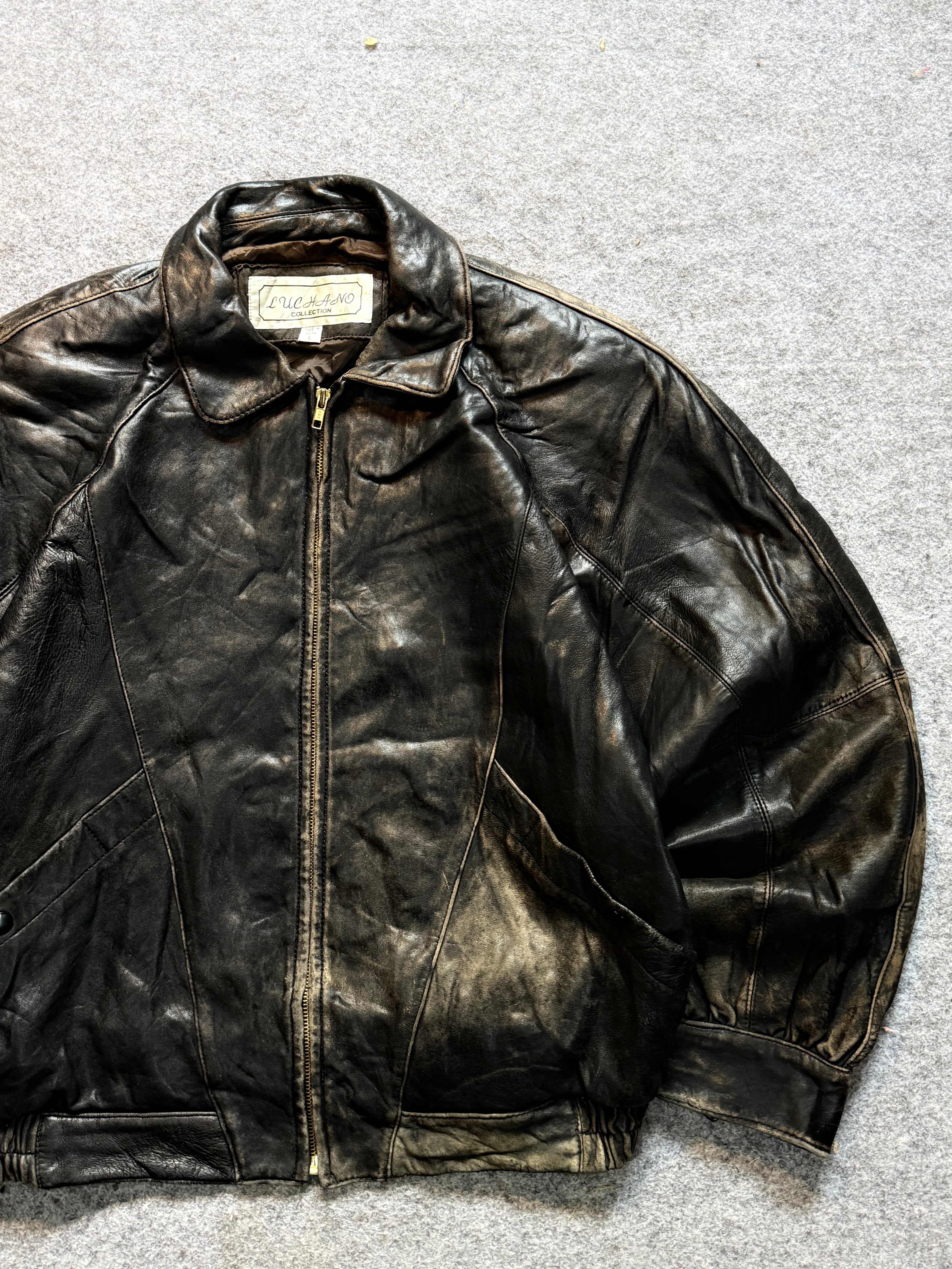 Bomber leather jacket (M/L/XL)