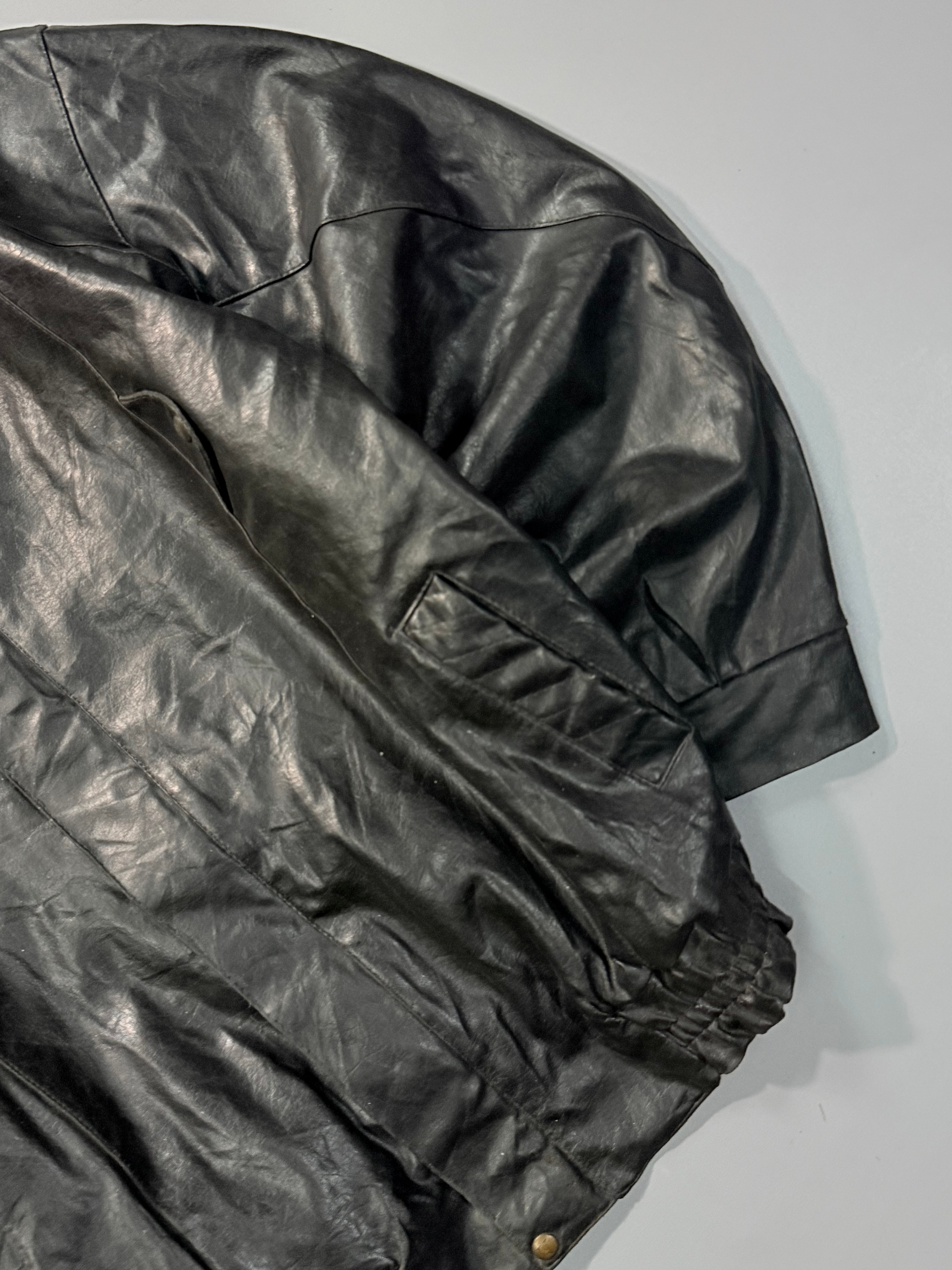 Bomber leather jacket(L/XL)
