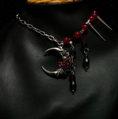 Blood drip design necklace (exclusive)