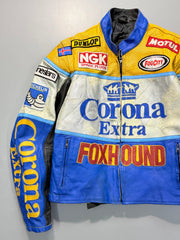 Corona extra biker leather jacket(XS/S)