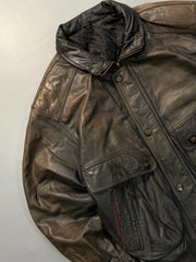 Bomber leather jacket(M/L/XL)