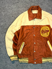 Bomber leather jacket(L/Xl)