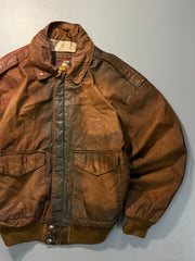 Bomber leather jacket(M/L)