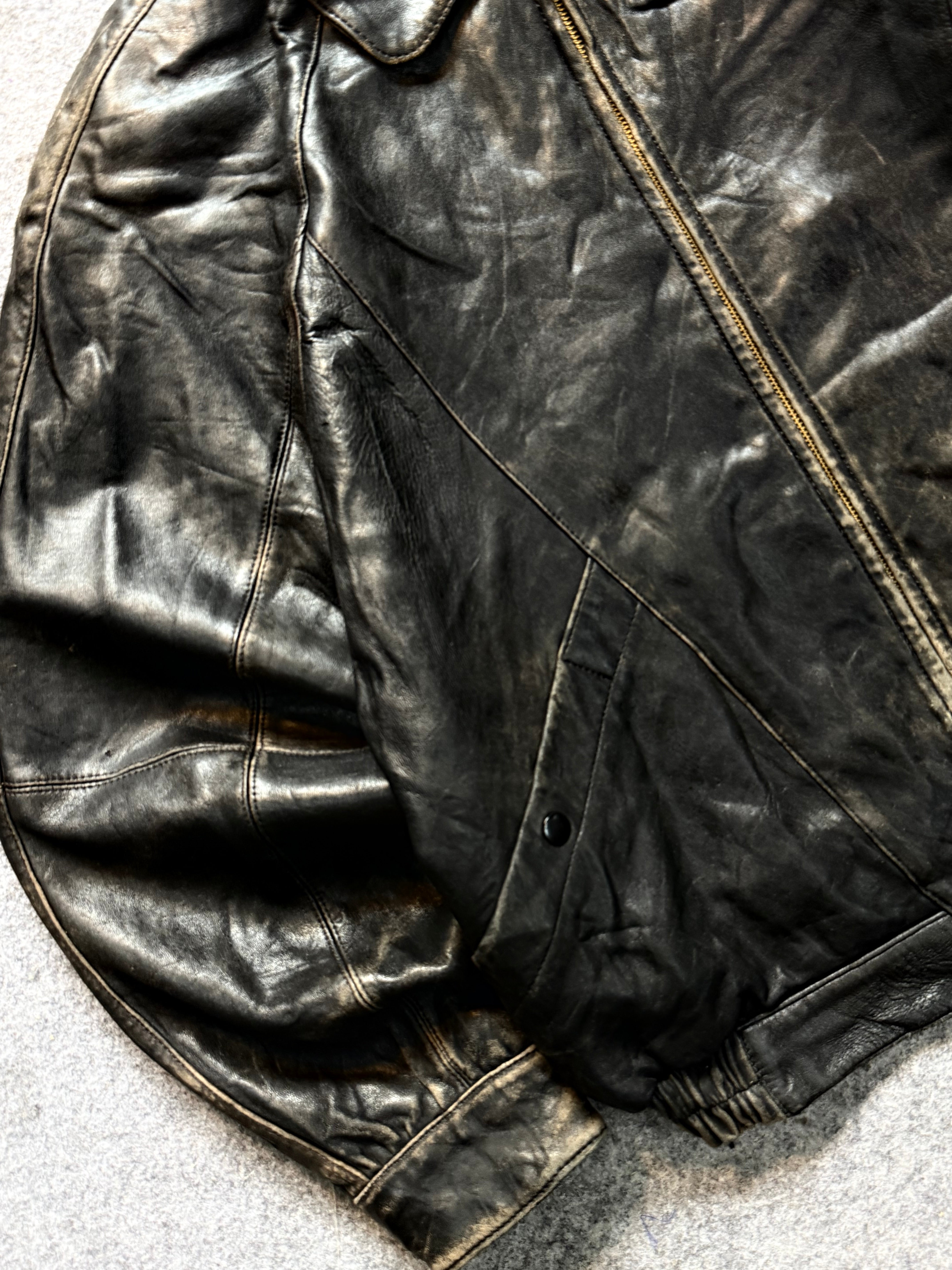 Bomber leather jacket (M/L/XL)
