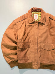 Bomber leather jacket(M/L)