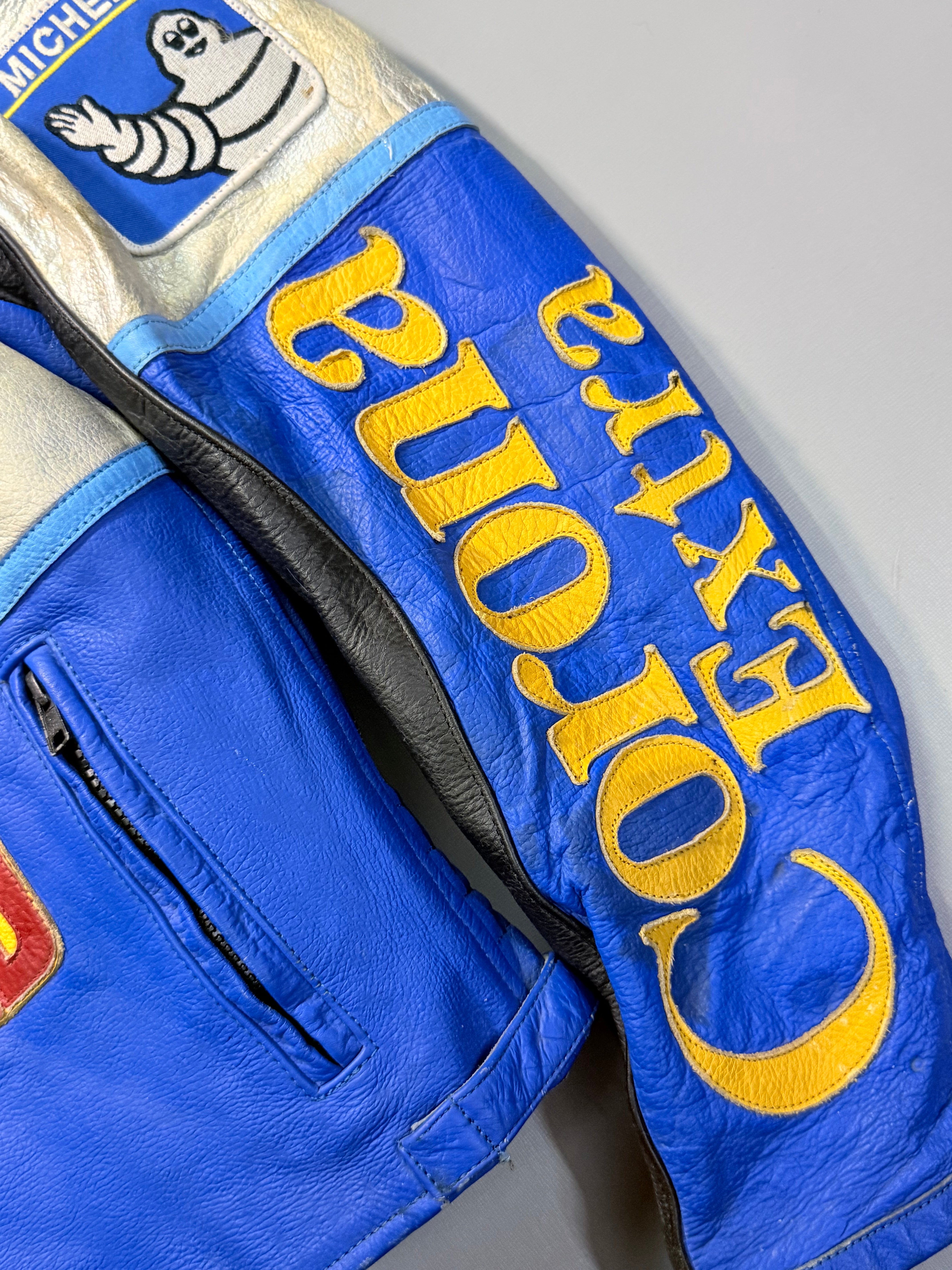 Corona extra biker leather jacket(XS/S)