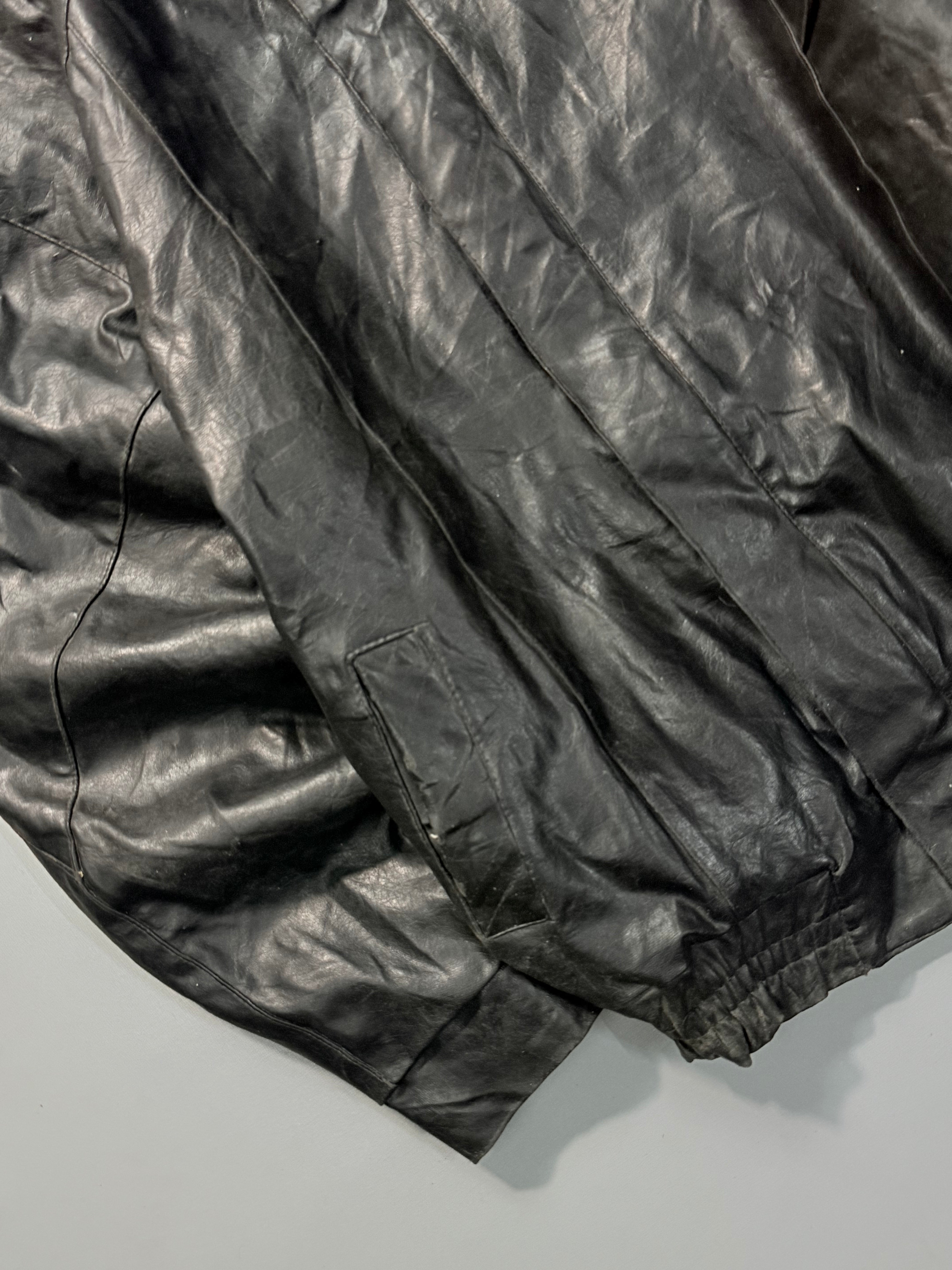Bomber leather jacket(L/XL)