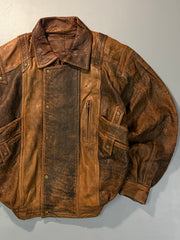 Bomber leather jacket(L/XL)