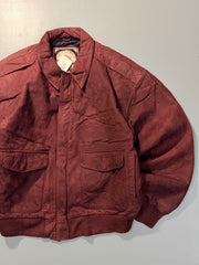Bomber leather jacket(M/L)