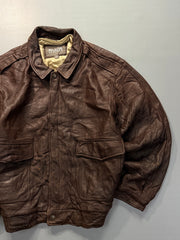 Bomber leather jacket
