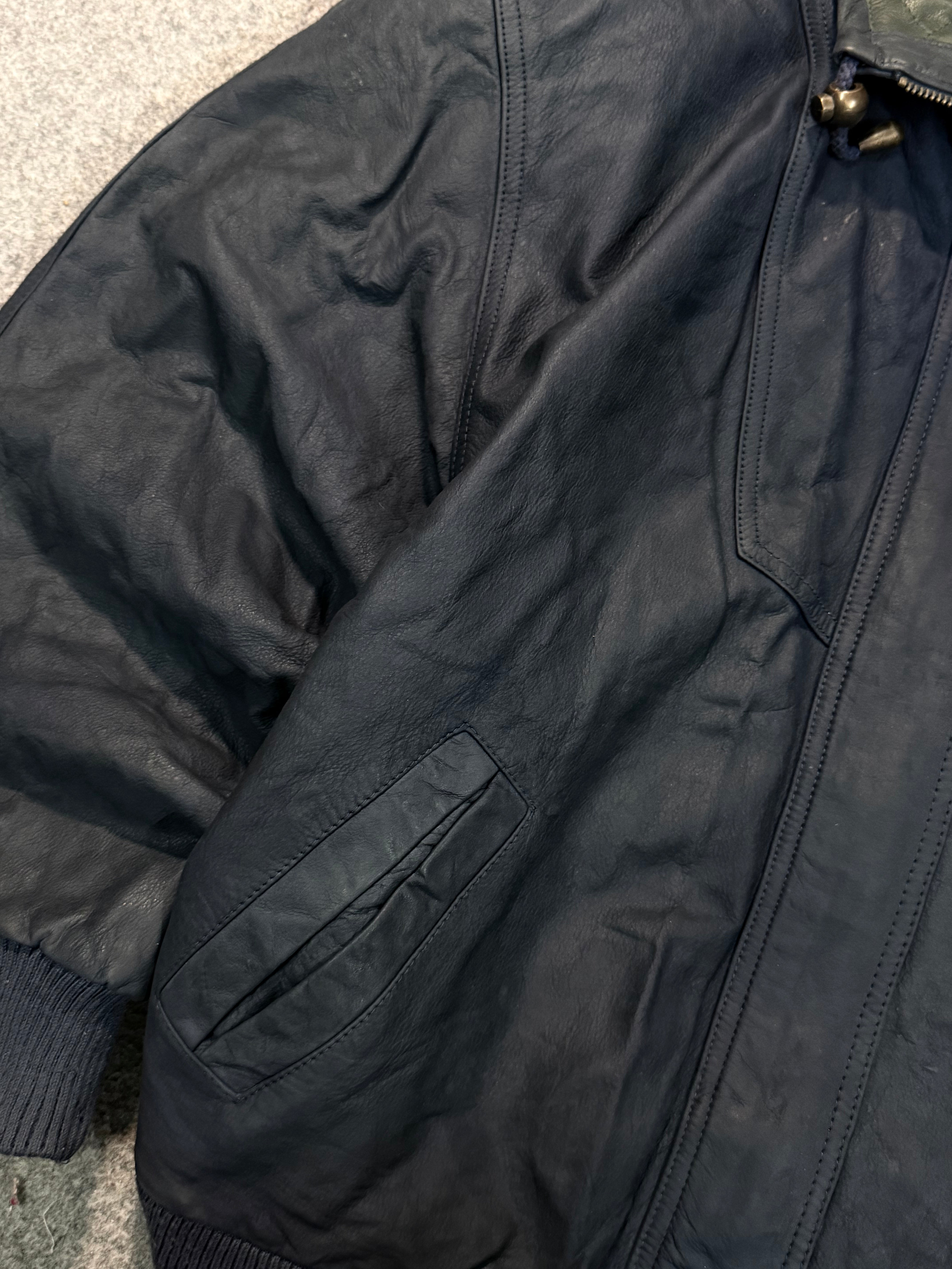 Bomber leather jacket(M/L/XL)