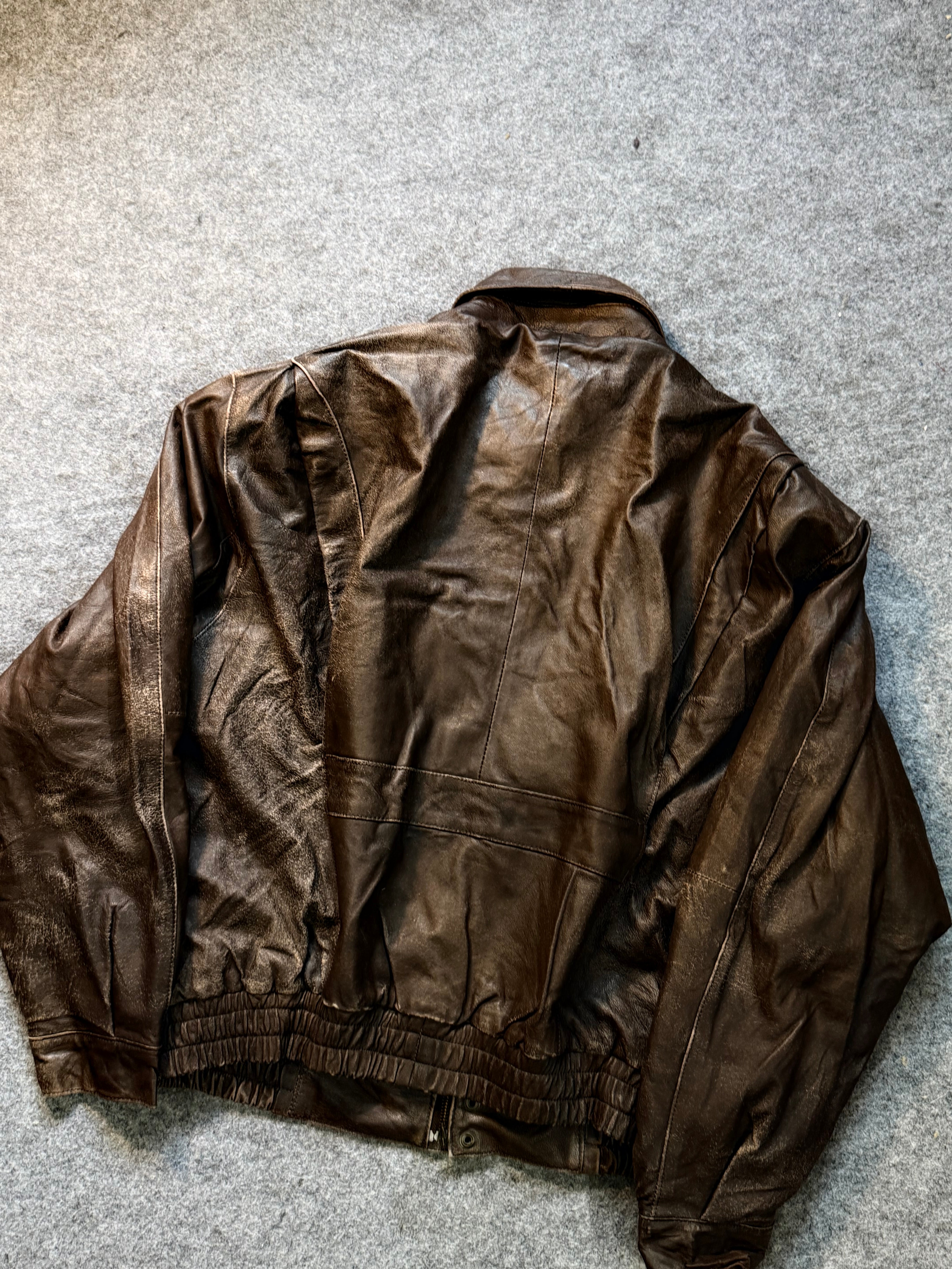 Pilot aviator bomber leather jacket (M/L/XL)