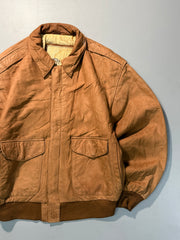 Bomber leather jacket(M/L)