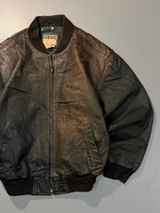 Bomber leather jacket(M/L)