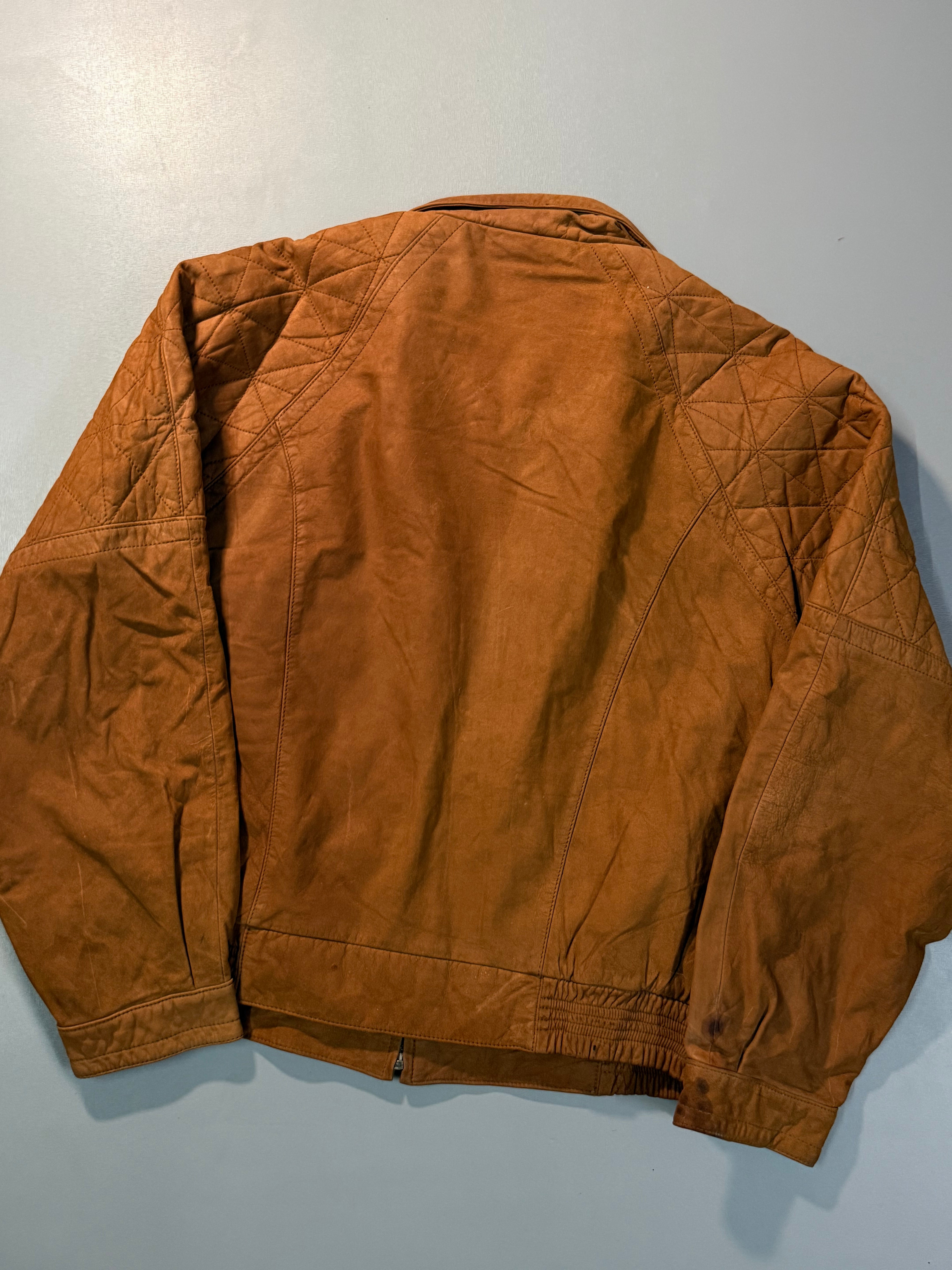 Bomber leather jacket(M/L)