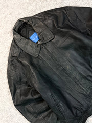 Bomber leather jacket(M/L)