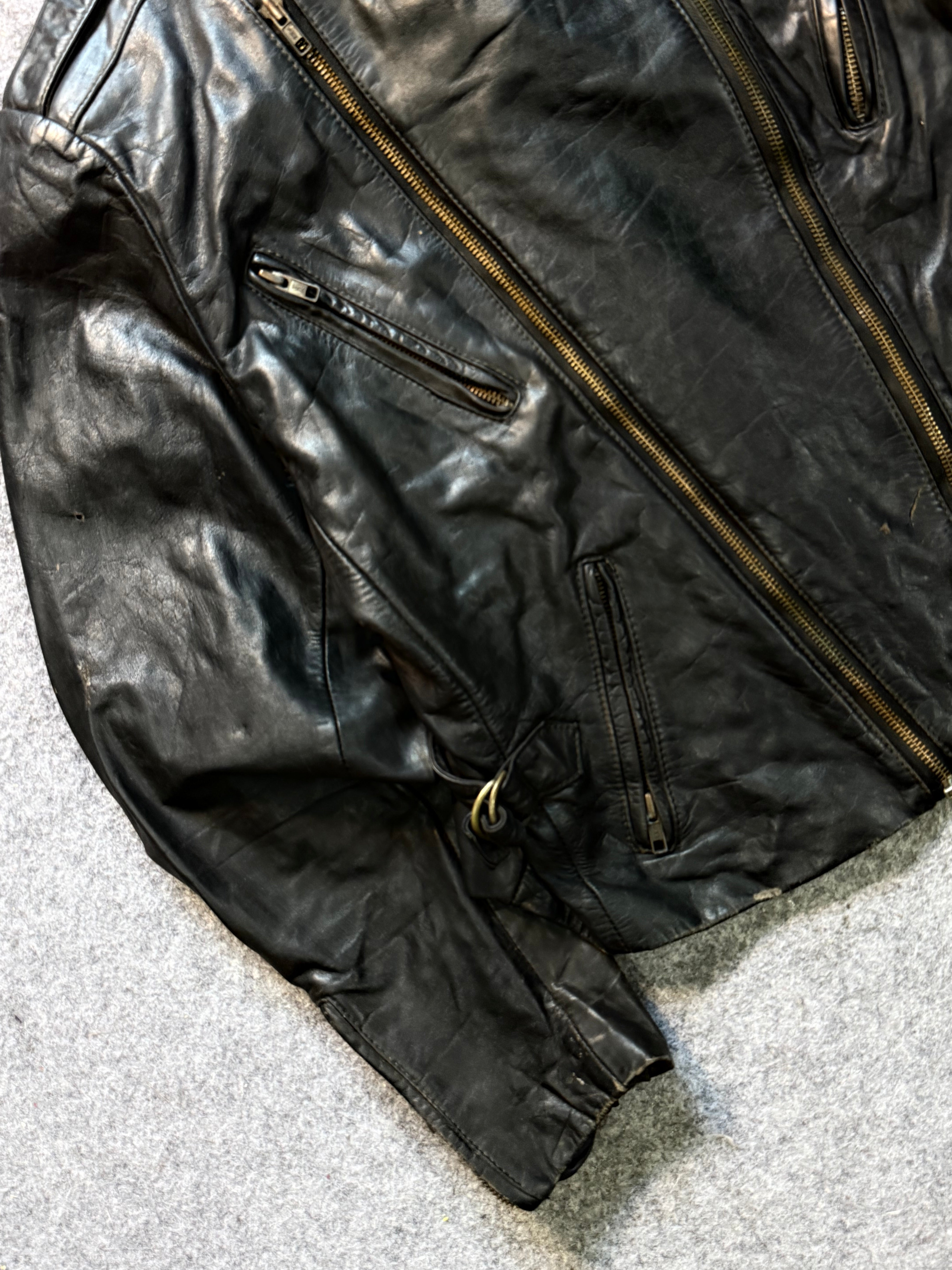 Biker leather jacket(M/L)
