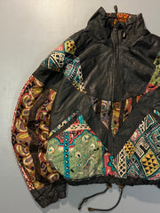 Bomber leather jacket(XS/S/M)