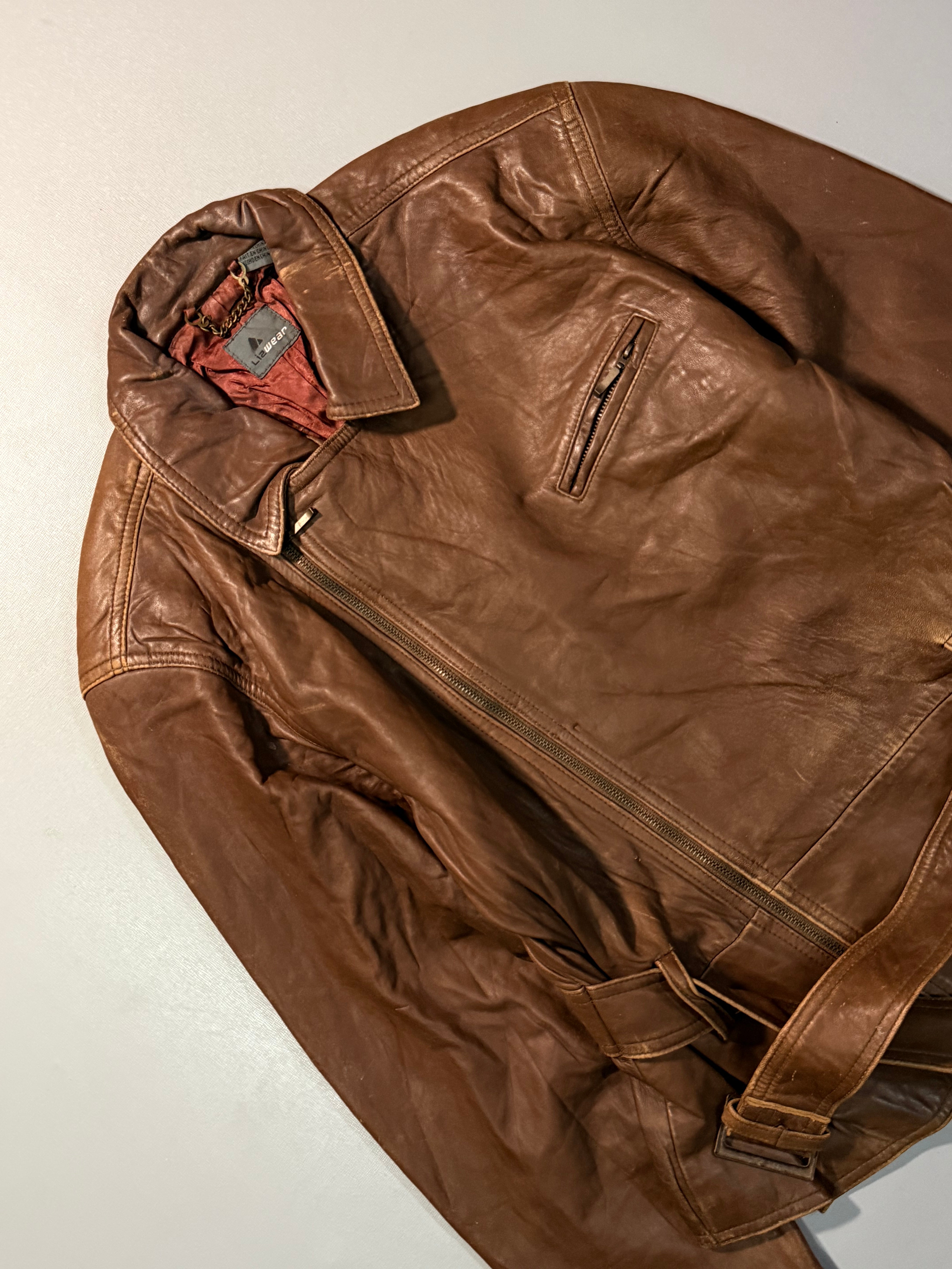 Biker leather jacket(XS/S)