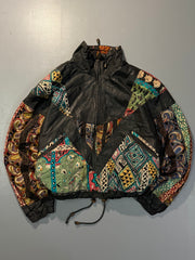 Bomber leather jacket(XS/S/M)