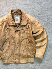 Bomber leather jacket(S/M)
