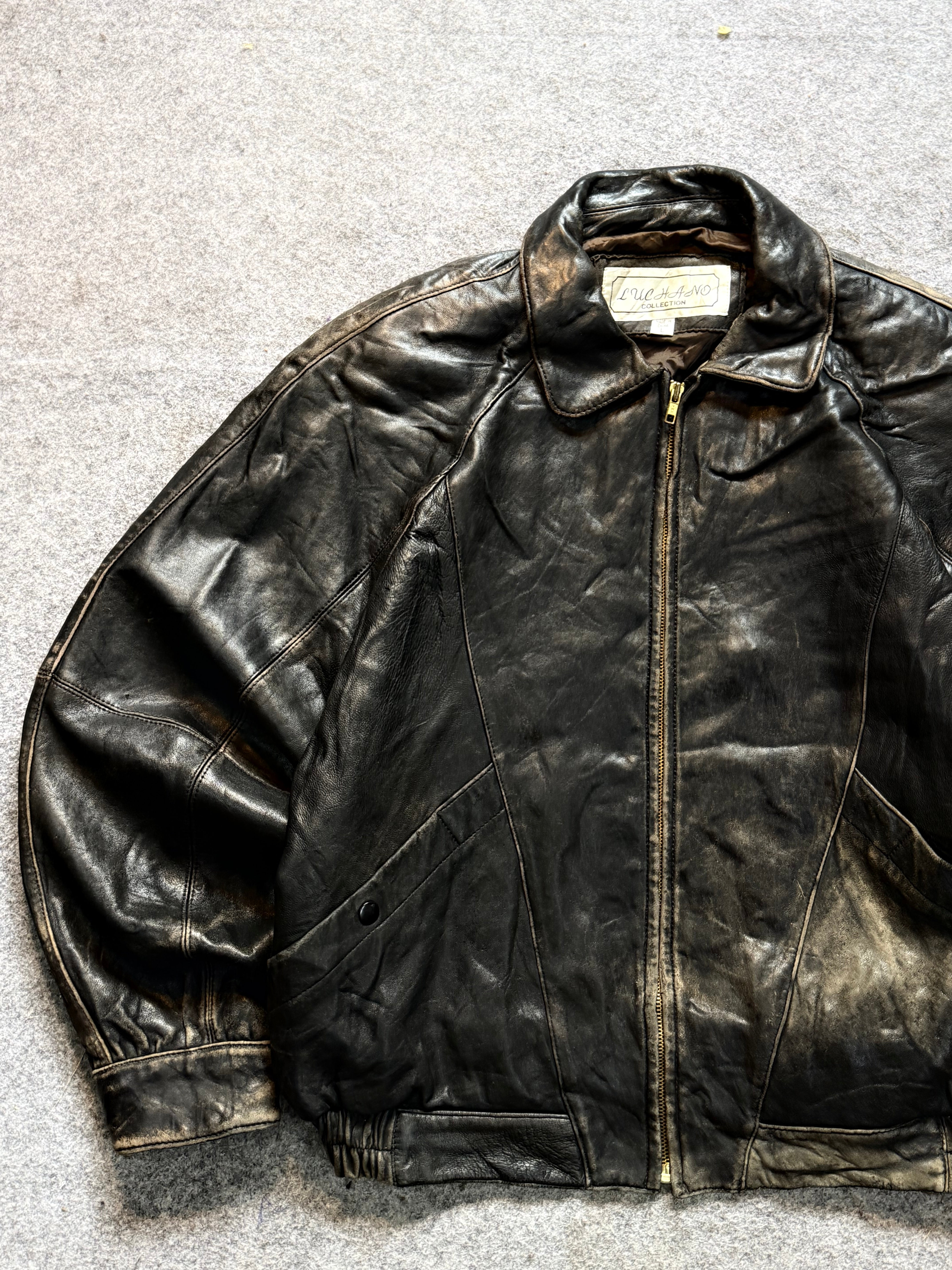 Bomber leather jacket (M/L/XL)