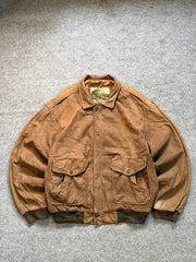 Bomber leather jacket(L/XL)