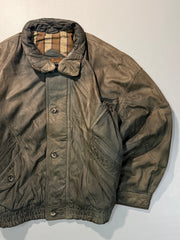 Bomber leather jacket(M/L)