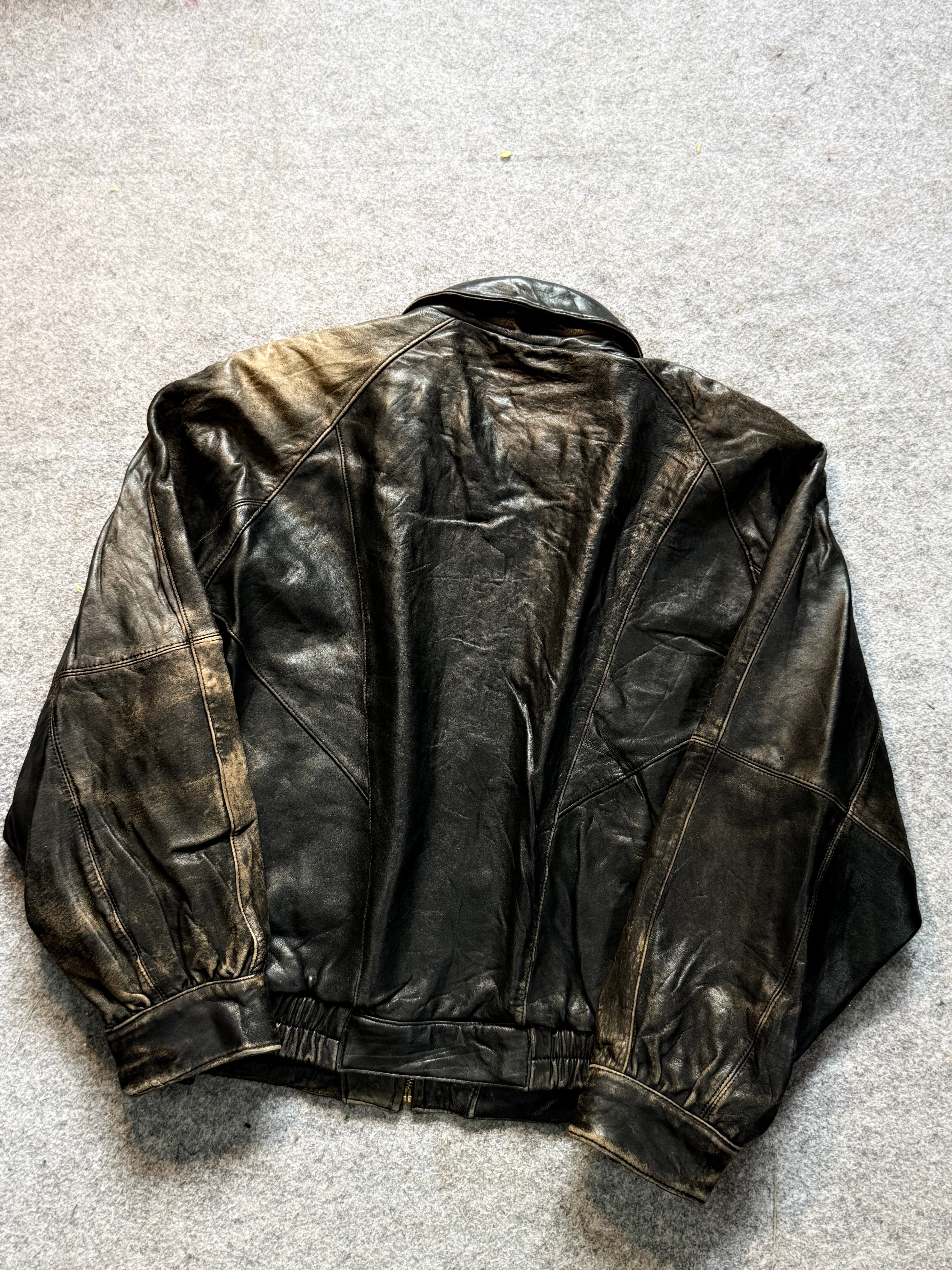 Bomber leather jacket (M/L/XL)