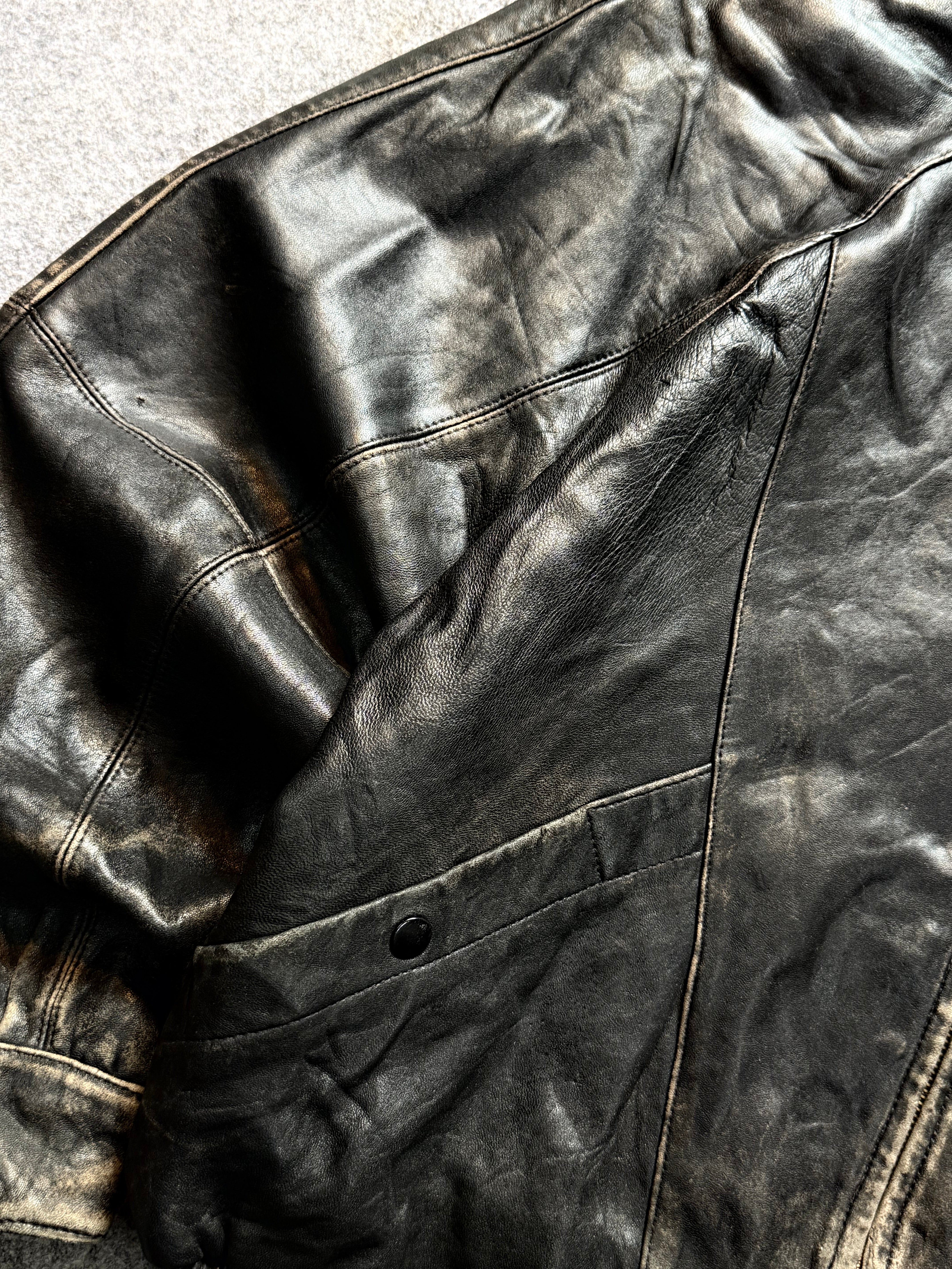 Bomber leather jacket (M/L/XL)
