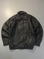 Bomber leather jacket(L/XL)