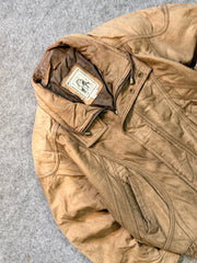 Bomber leather jacket(S/M)