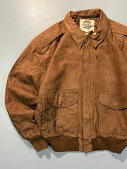 Bomber leather jacket(S/M)