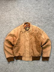 Bomber leather jacket(XS)