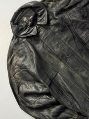 Bomber leather jacket(M/L)