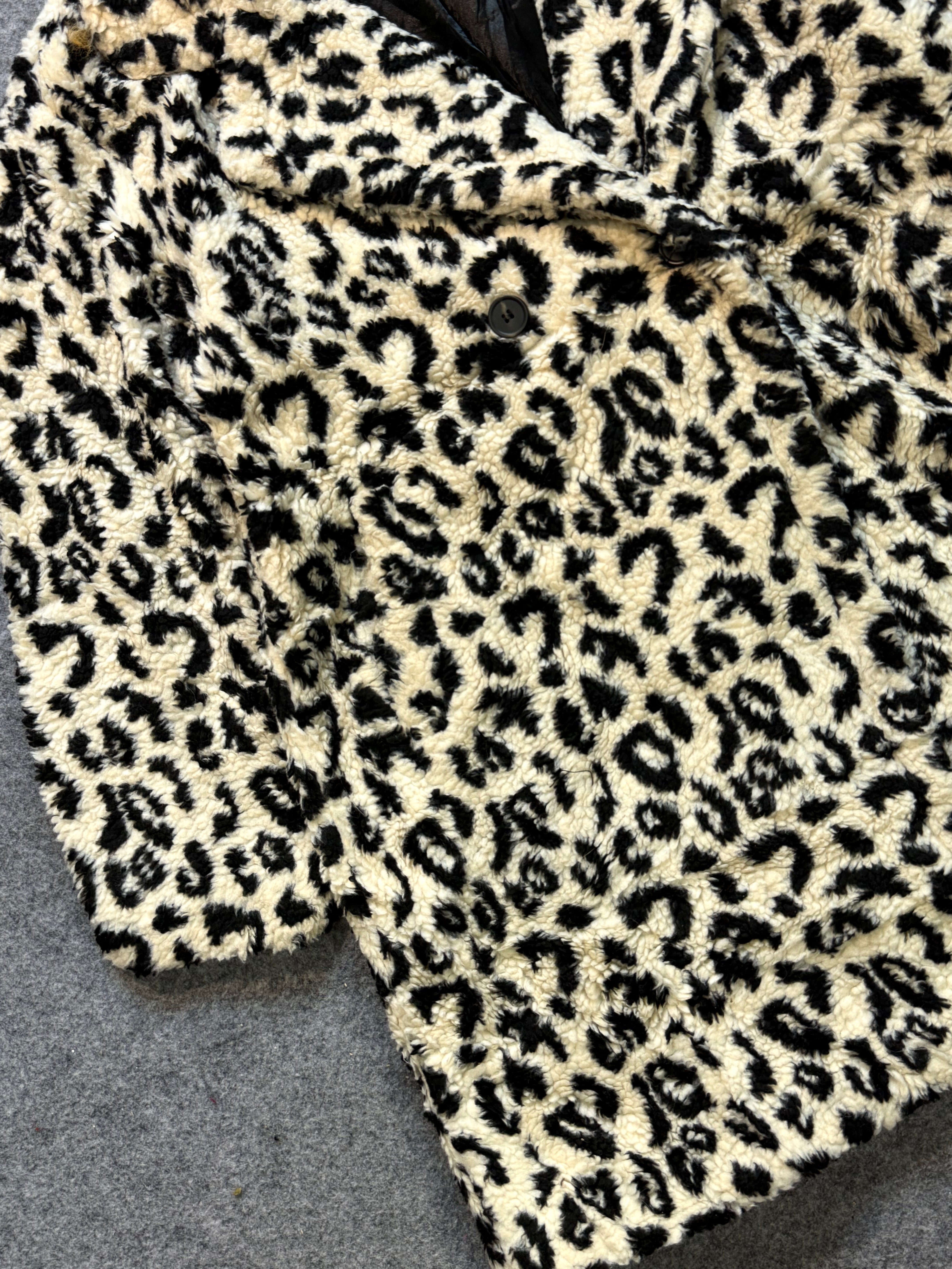 Animal print fur coat(M/L/Xl)