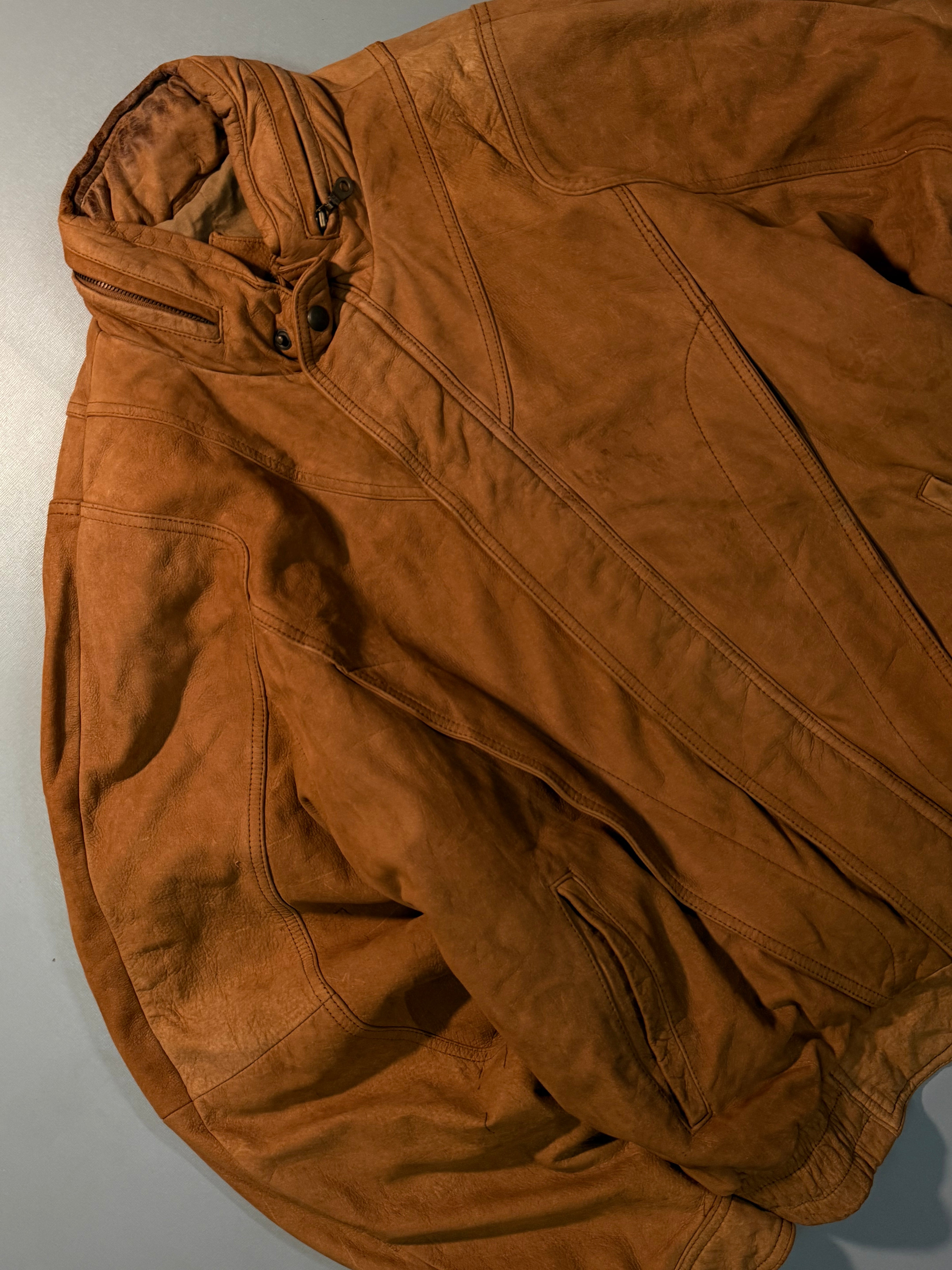 Bomber leather jacket(L/XL)