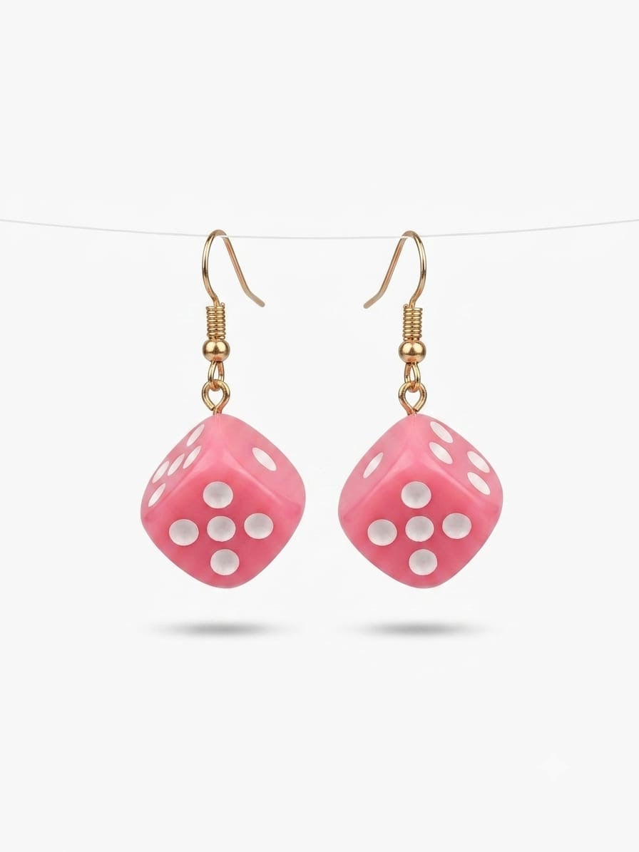 Pink earrings