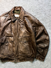 Pilot aviator bomber leather jacket (M/L/XL)