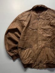 Bomber leather jacket(L/XL)