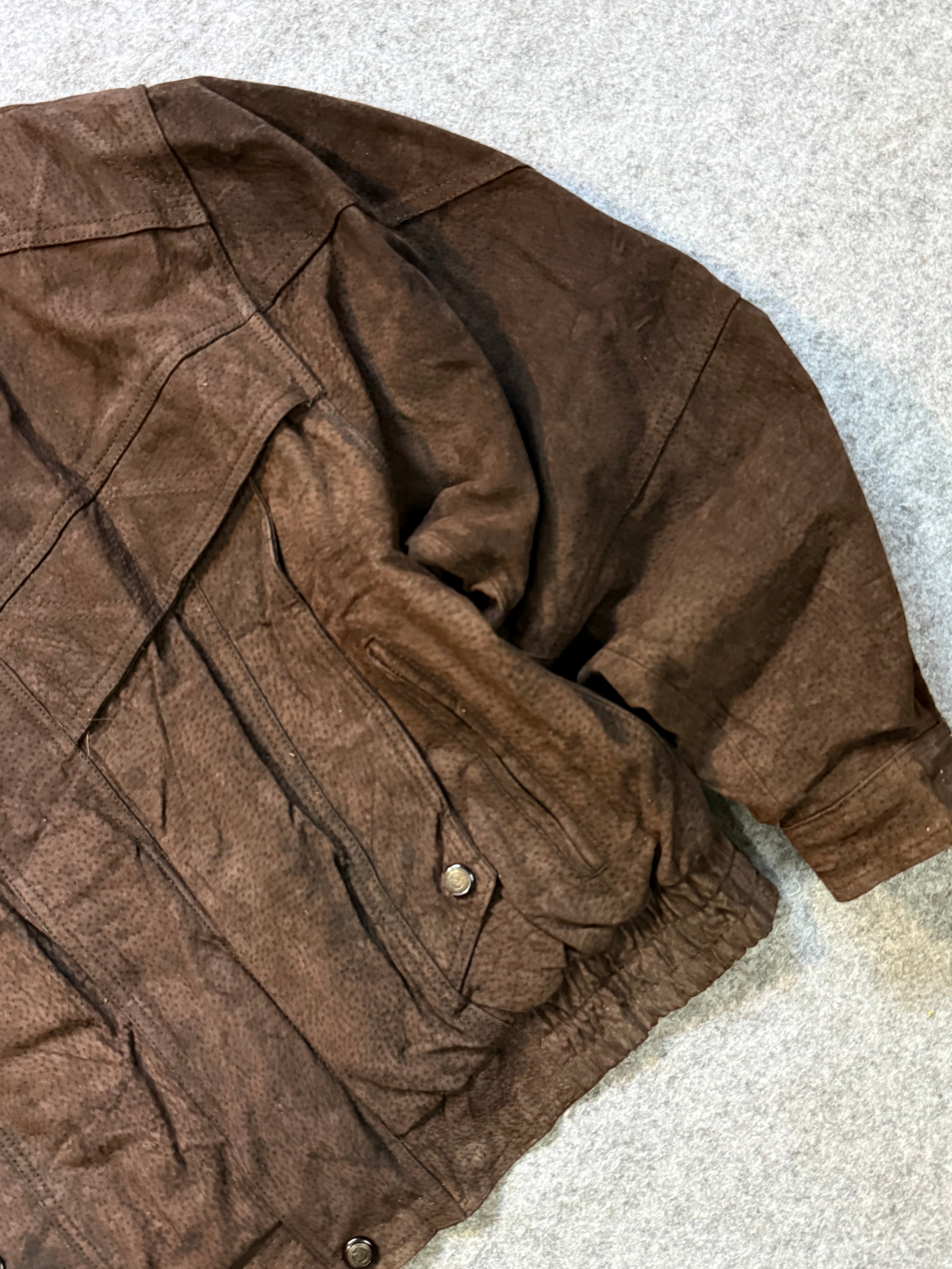 Bomber leather jacket(M/L)