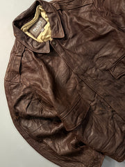 Bomber leather jacket