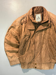 Bomber leather jacket(XS/S)