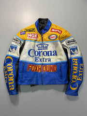 Corona extra biker leather jacket(XS/S)