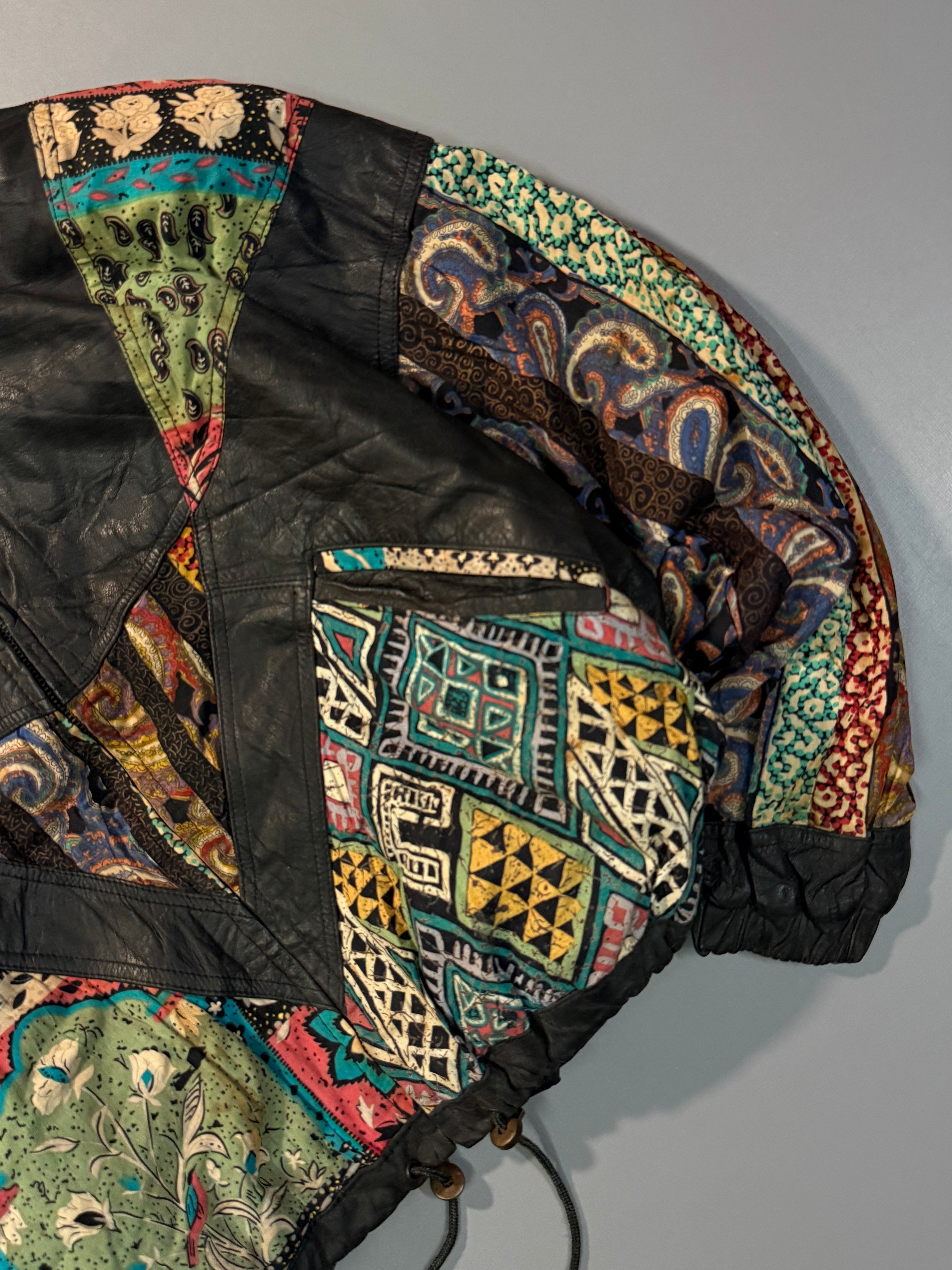 Bomber leather jacket(XS/S/M)