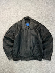 Bomber leather jacket(M/L)
