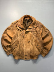 Bomber leather jacket(L/XL)