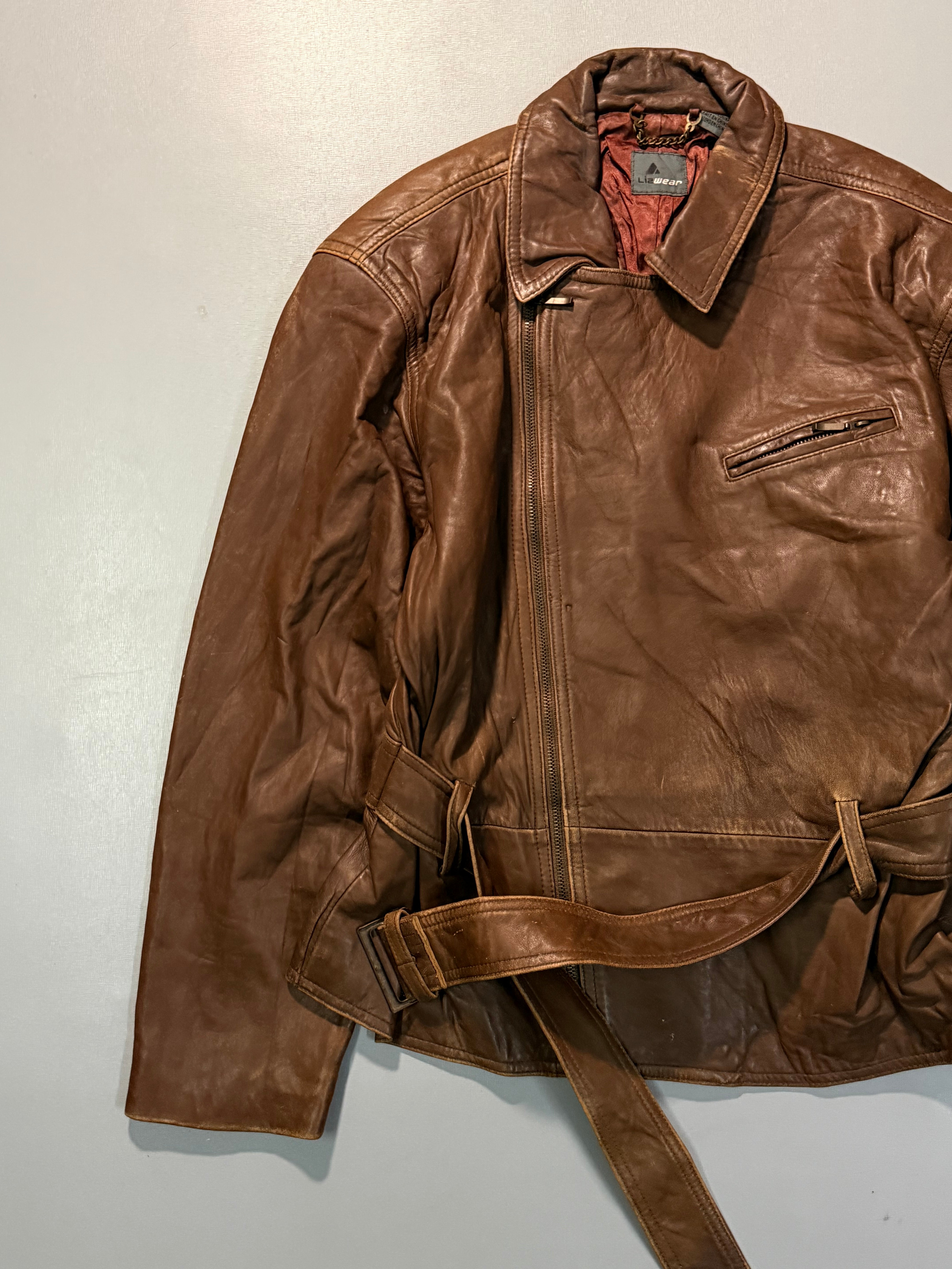 Biker leather jacket(XS/S)