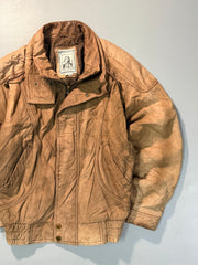 Bomber leather jacket(XS/S)