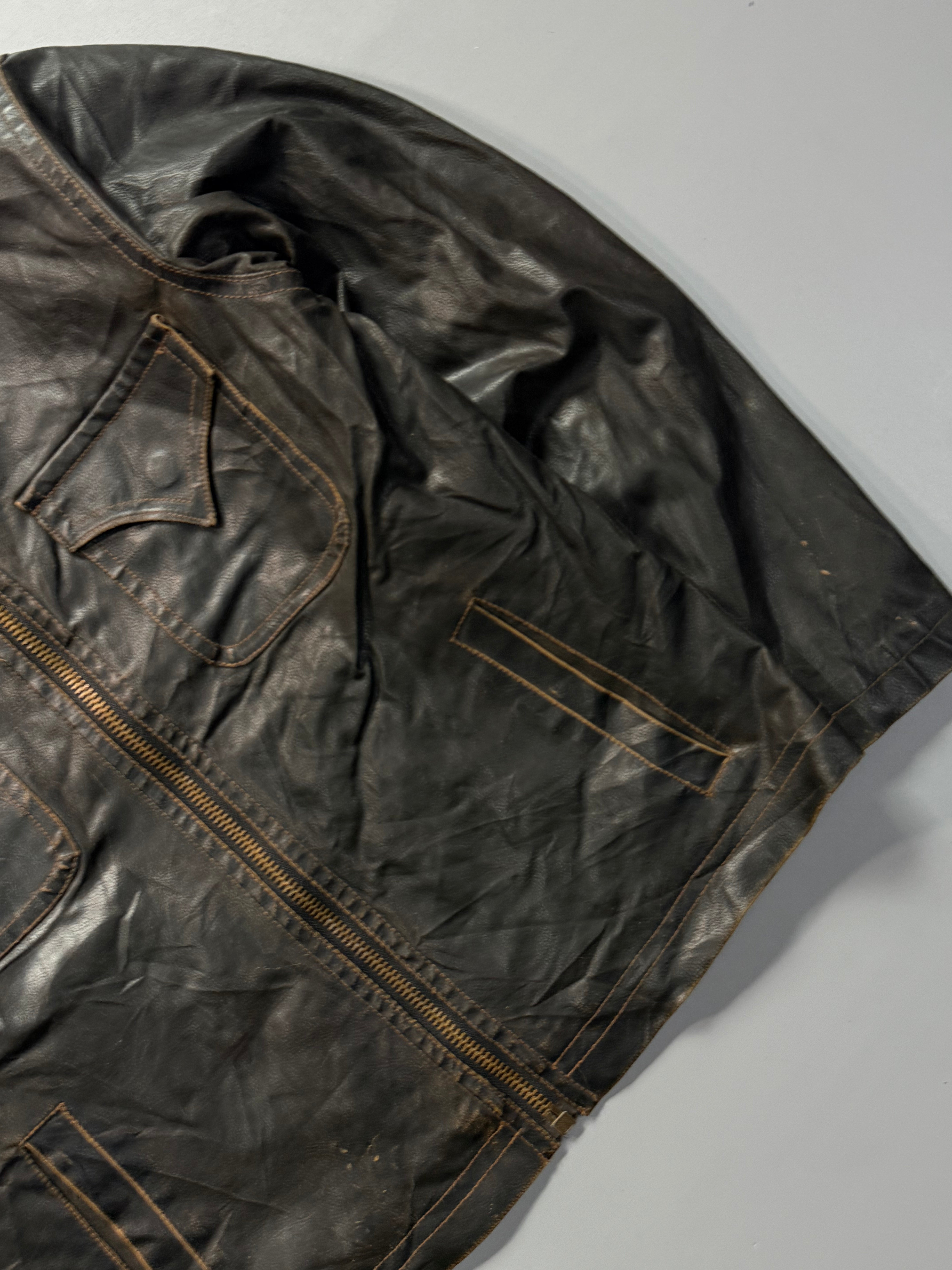 Leather jacket(L/XL)